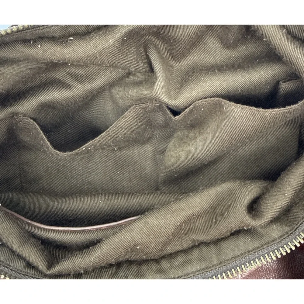 Boho Hippie Double Handle Brown Leather Large Bag‎